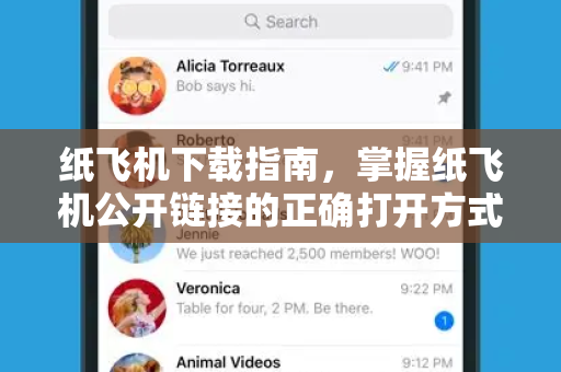 纸飞机下载指南，掌握纸飞机公开链接的正确打开方式
