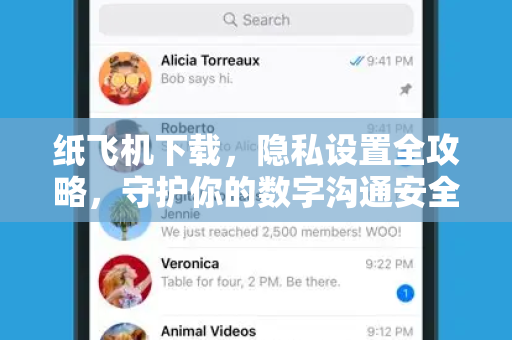 纸飞机下载，隐私设置全攻略，守护你的数字沟通安全