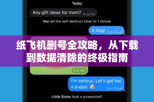 纸飞机删号全攻略，从下载到数据清除的终极指南