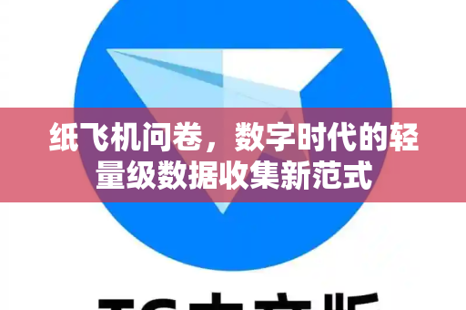纸飞机问卷，数字时代的轻量级数据收集新范式