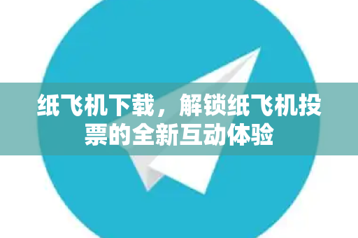 纸飞机下载，解锁纸飞机投票的全新互动体验