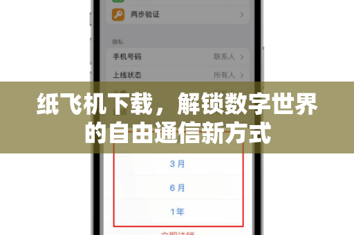 纸飞机下载，解锁数字世界的自由通信新方式
