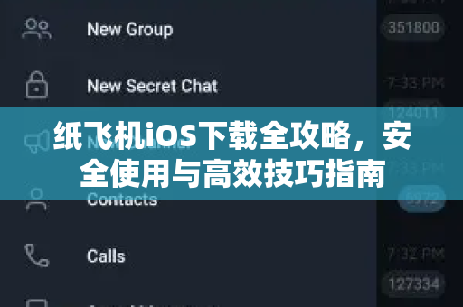 纸飞机iOS下载全攻略，安全使用与高效技巧指南