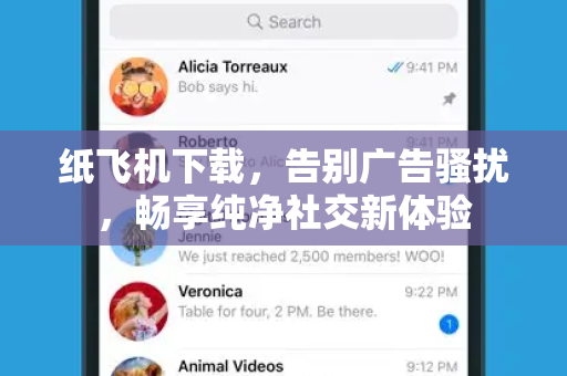 纸飞机下载，告别广告骚扰，畅享纯净社交新体验-第1张图片-纸飞机官网 - 安全加密聊天社交软件 | 纸飞机电脑版·PC桌面版