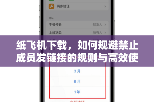 纸飞机下载,如何规避禁止成员发链接的规则与高效使用指南-第1张图片-纸飞机官网 - 安全加密聊天社交软件 | 纸飞机电脑版·PC桌面版 纸飞机下载,如何规避禁止成员发链接的规则与高效使用指南-第1张图片-纸飞机官网 - 安全加密聊天社交软件 | 纸飞机电脑版·PC桌面版
