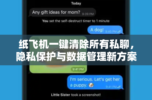 纸飞机一键清除所有私聊,隐私保护与数据管理新方案-第1张图片-纸飞机官网 - 安全加密聊天社交软件 | 纸飞机电脑版·PC桌面版 纸飞机一键清除所有私聊,隐私保护与数据管理新方案-第1张图片-纸飞机官网 - 安全加密聊天社交软件 | 纸飞机电脑版·PC桌面版