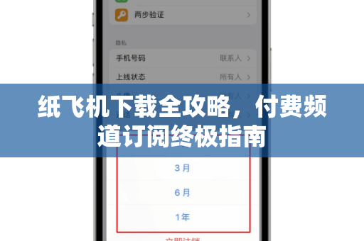 纸飞机下载全攻略，付费频道订阅终极指南