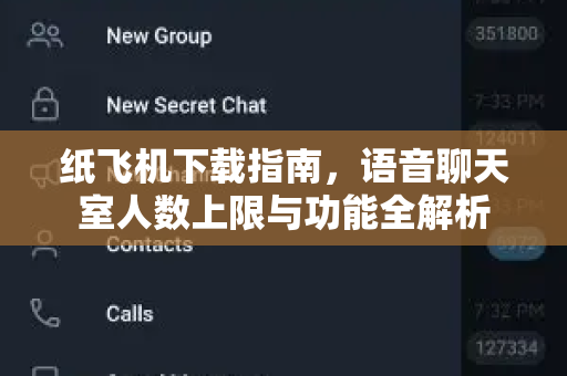 纸飞机下载指南，语音聊天室人数上限与功能全解析
