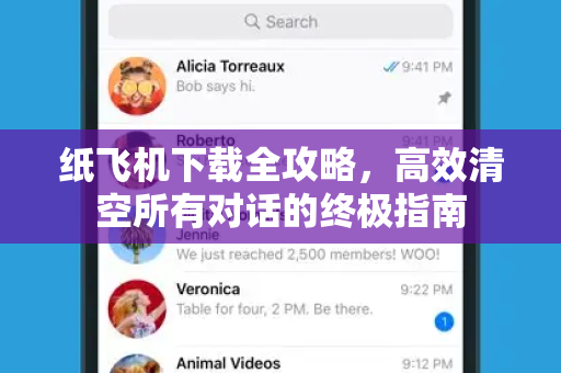 纸飞机下载全攻略，高效清空所有对话的终极指南