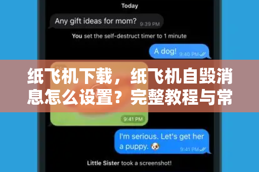 纸飞机下载，纸飞机自毁消息怎么设置？完整教程与常见问题解答