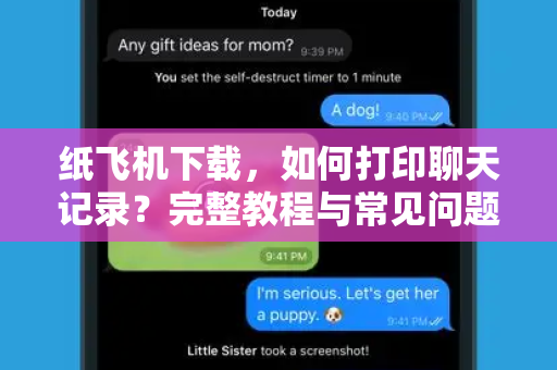 纸飞机下载，如何打印聊天记录？完整教程与常见问题解答