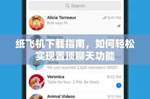 纸飞机下载指南，如何轻松实现置顶聊天功能