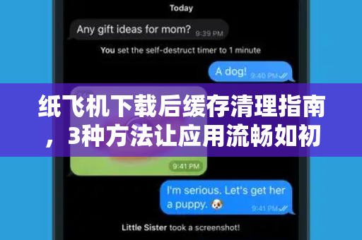 纸飞机下载后缓存清理指南,3种方法让应用流畅如初-第1张图片-纸飞机官网 - 安全加密聊天社交软件 | 纸飞机电脑版·PC桌面版 纸飞机下载后缓存清理指南,3种方法让应用流畅如初-第1张图片-纸飞机官网 - 安全加密聊天社交软件 | 纸飞机电脑版·PC桌面版