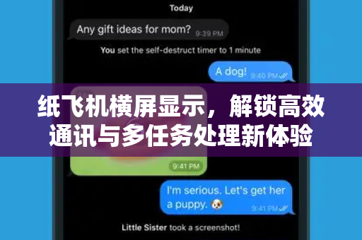 纸飞机横屏显示，解锁高效通讯与多任务处理新体验-第1张图片-纸飞机官网 - 安全加密聊天社交软件 | 纸飞机电脑版·PC桌面版