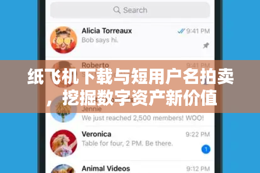 纸飞机下载与短用户名拍卖,挖掘数字资产新价值-第1张图片-纸飞机官网 - 安全加密聊天社交软件 | 纸飞机电脑版·PC桌面版 纸飞机下载与短用户名拍卖,挖掘数字资产新价值-第1张图片-纸飞机官网 - 安全加密聊天社交软件 | 纸飞机电脑版·PC桌面版
