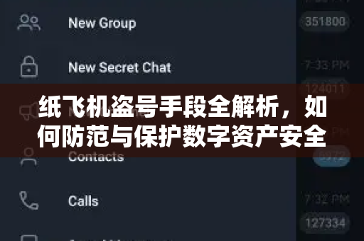 纸飞机盗号手段全解析，如何防范与保护数字资产安全-第1张图片-纸飞机官网 - 安全加密聊天社交软件 | 纸飞机电脑版·PC桌面版