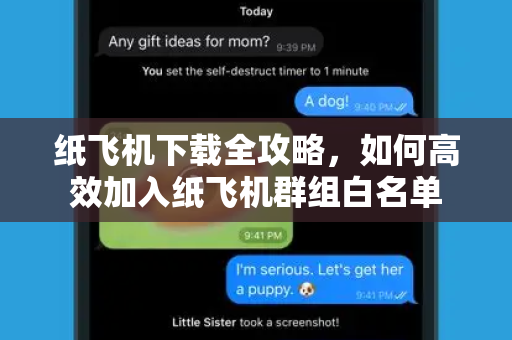 纸飞机下载全攻略,如何高效加入纸飞机群组白名单-第1张图片-纸飞机官网 - 安全加密聊天社交软件 | 纸飞机电脑版·PC桌面版 纸飞机下载全攻略,如何高效加入纸飞机群组白名单-第1张图片-纸飞机官网 - 安全加密聊天社交软件 | 纸飞机电脑版·PC桌面版