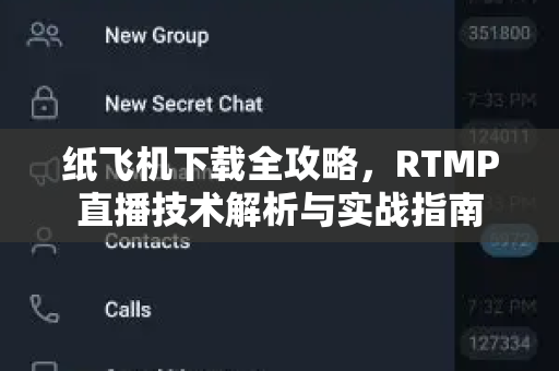 纸飞机下载全攻略,RTMP直播技术解析与实战指南-第1张图片-纸飞机官网 - 安全加密聊天社交软件 | 纸飞机电脑版·PC桌面版 纸飞机下载全攻略,RTMP直播技术解析与实战指南-第1张图片-纸飞机官网 - 安全加密聊天社交软件 | 纸飞机电脑版·PC桌面版