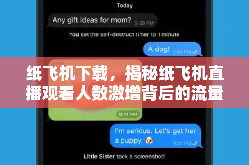 纸飞机下载,揭秘纸飞机直播观看人数激增背后的流量密码-第1张图片-纸飞机官网 - 安全加密聊天社交软件 | 纸飞机电脑版·PC桌面版 纸飞机下载,揭秘纸飞机直播观看人数激增背后的流量密码-第1张图片-纸飞机官网 - 安全加密聊天社交软件 | 纸飞机电脑版·PC桌面版