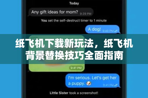 纸飞机下载新玩法，纸飞机背景替换技巧全面指南-第1张图片-纸飞机官网 - 安全加密聊天社交软件 | 纸飞机电脑版·PC桌面版