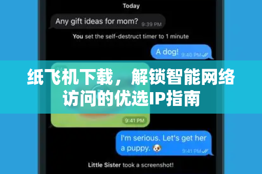 纸飞机下载，解锁智能网络访问的优选IP指南-第1张图片-纸飞机官网 - 安全加密聊天社交软件 | 纸飞机电脑版·PC桌面版