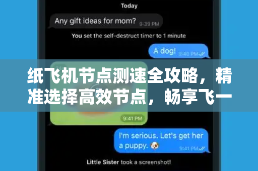 纸飞机节点测速全攻略,精准选择高效节点,畅享飞一般体验-第1张图片-纸飞机官网 - 安全加密聊天社交软件 | 纸飞机电脑版·PC桌面版 纸飞机节点测速全攻略,精准选择高效节点,畅享飞一般体验-第1张图片-纸飞机官网 - 安全加密聊天社交软件 | 纸飞机电脑版·PC桌面版