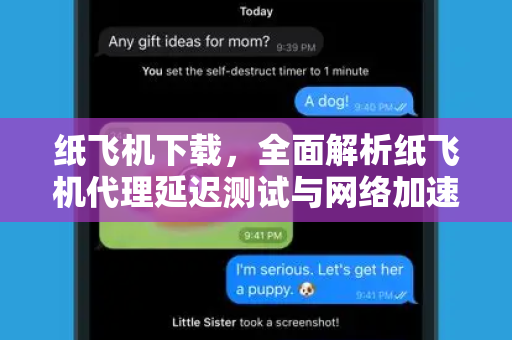 纸飞机下载,全面解析纸飞机代理延迟测试与网络加速技巧-第1张图片-纸飞机官网 - 安全加密聊天社交软件 | 纸飞机电脑版·PC桌面版 纸飞机下载,全面解析纸飞机代理延迟测试与网络加速技巧-第1张图片-纸飞机官网 - 安全加密聊天社交软件 | 纸飞机电脑版·PC桌面版