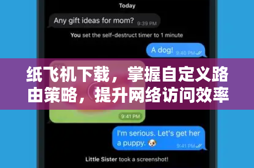 纸飞机下载,掌握自定义路由策略,提升网络访问效率-第1张图片-纸飞机官网 - 安全加密聊天社交软件 | 纸飞机电脑版·PC桌面版 纸飞机下载,掌握自定义路由策略,提升网络访问效率-第1张图片-纸飞机官网 - 安全加密聊天社交软件 | 纸飞机电脑版·PC桌面版