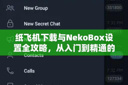 纸飞机下载与NekoBox设置全攻略,从入门到精通的高效指南-第1张图片-纸飞机官网 - 安全加密聊天社交软件 | 纸飞机电脑版·PC桌面版 纸飞机下载与NekoBox设置全攻略,从入门到精通的高效指南-第1张图片-纸飞机官网 - 安全加密聊天社交软件 | 纸飞机电脑版·PC桌面版