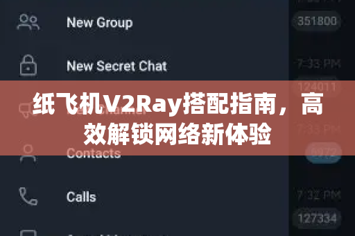 纸飞机V2Ray搭配指南，高效解锁网络新体验
